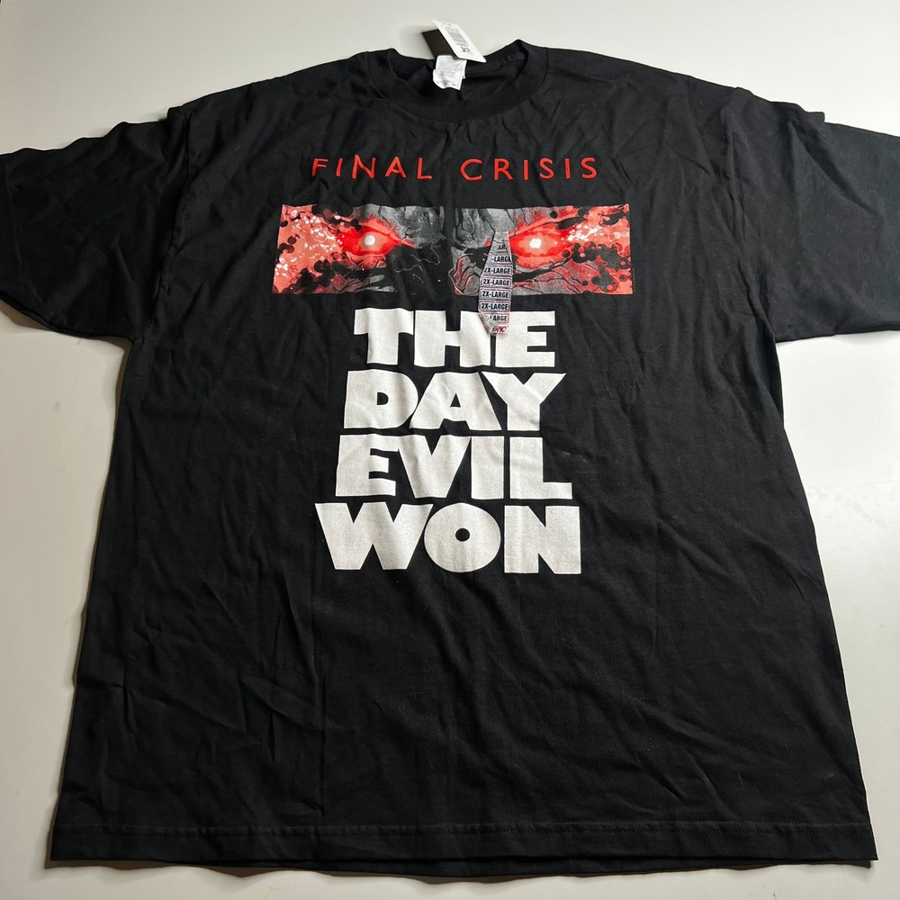DC Comics Final Crisis The Day Evil Won T-Shirt Black Darkseid Hot Topic 2XL NEW